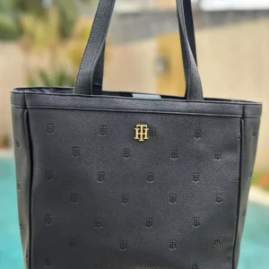 Tommy Hilfiger Monogram Tote Bag (Navy Blue)