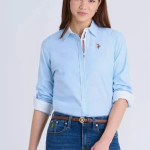 U.S. Polo Assn. Women's Long-Sleeve Oxford Shirt