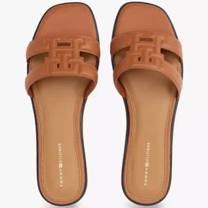 Tommy Hilfiger Women’s Tan Slide Sandals