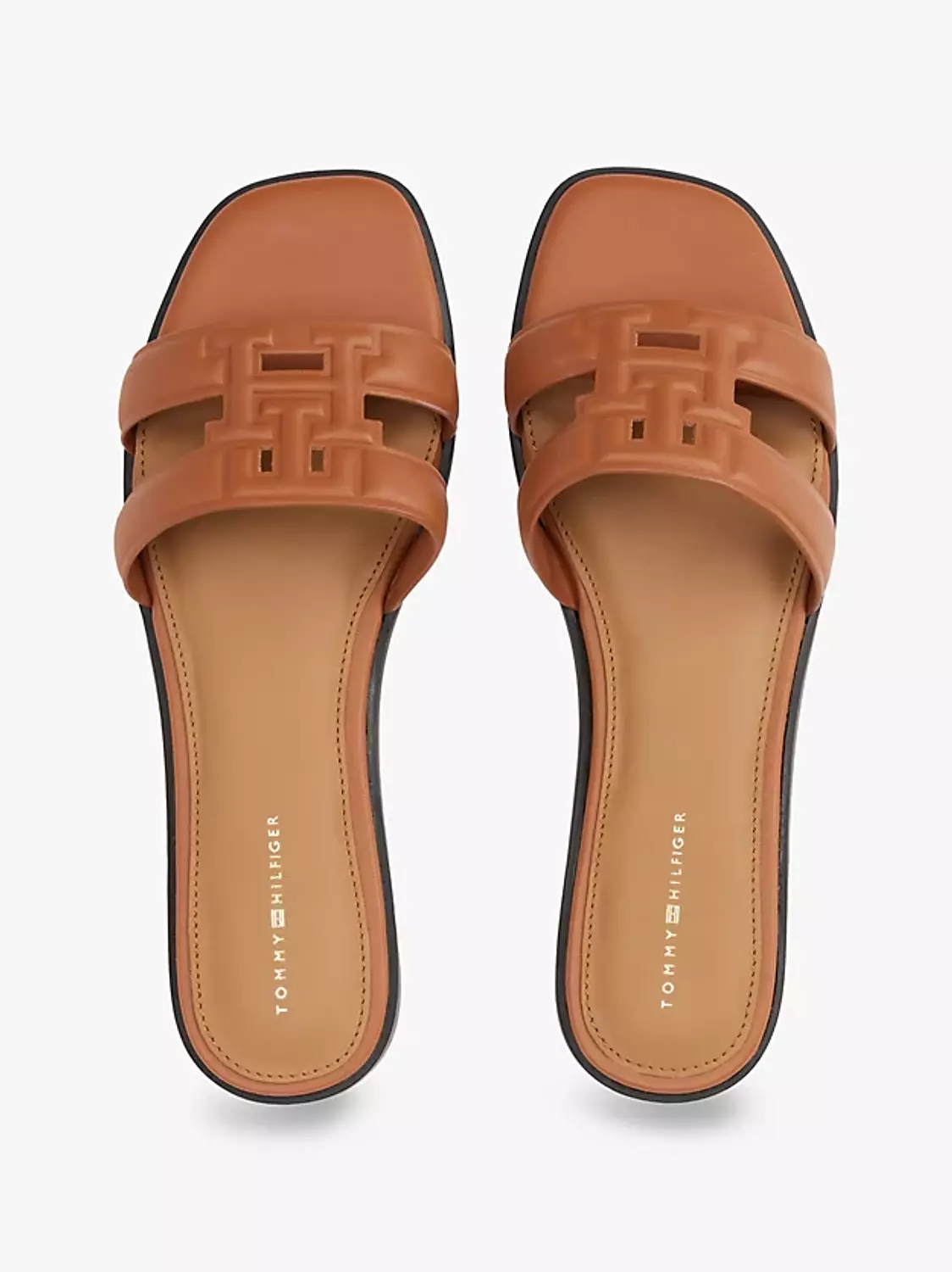 Tommy Hilfiger Women’s Tan Slide Sandals