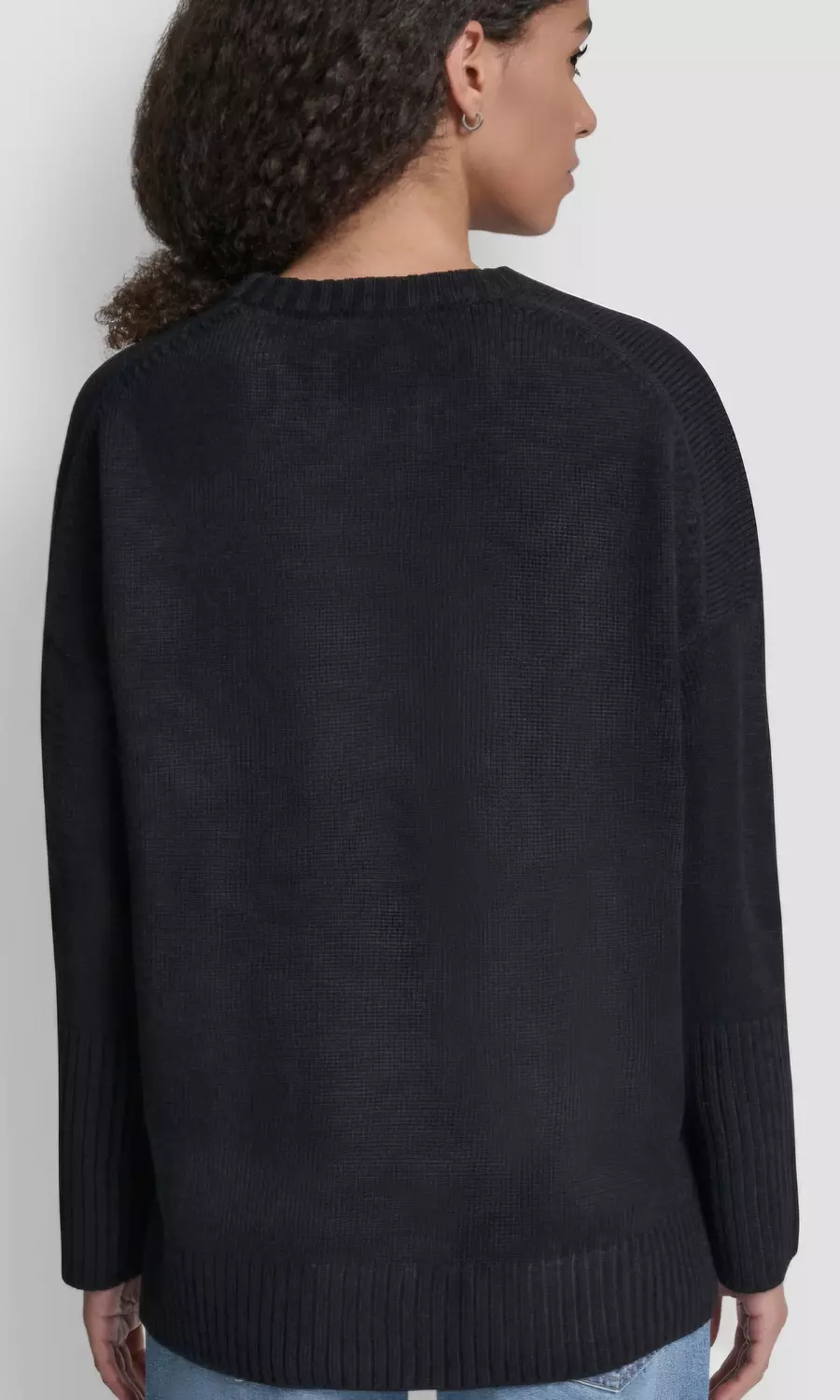 Dkny pullover Classic Black Oversized logo in dusty pink