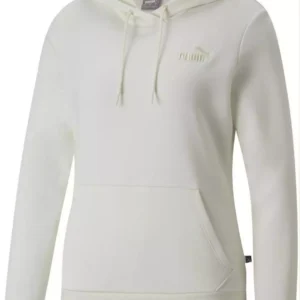PUMA Essentials Embroidery Hoodie  off -white
