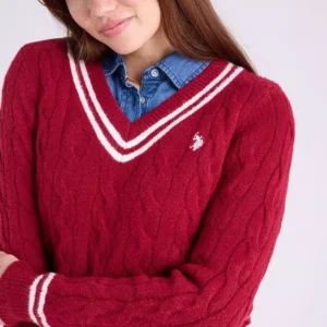 U.S. POLO Burgundy pullover