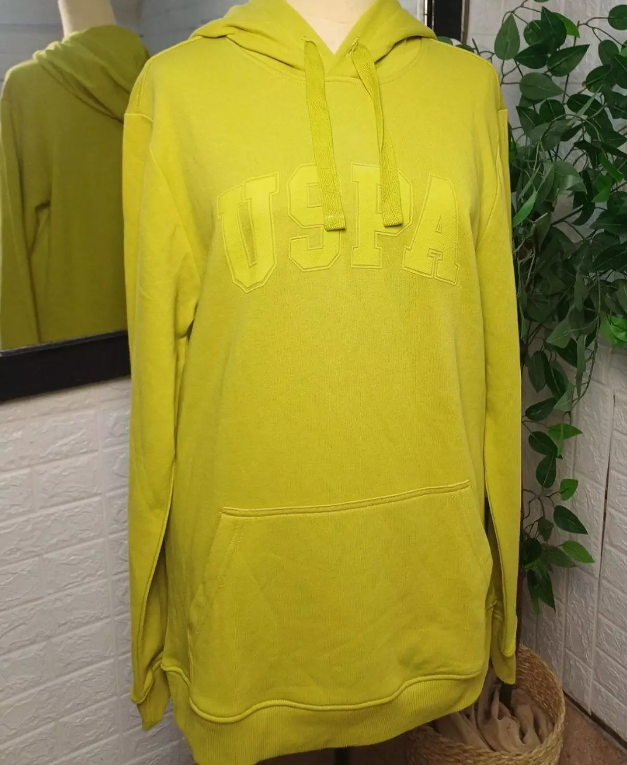 U.S. POLO ASSN hoodie Citrus or Lime Yellow
