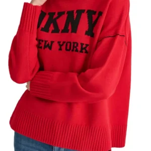 DKNY Mock Neck Sweater