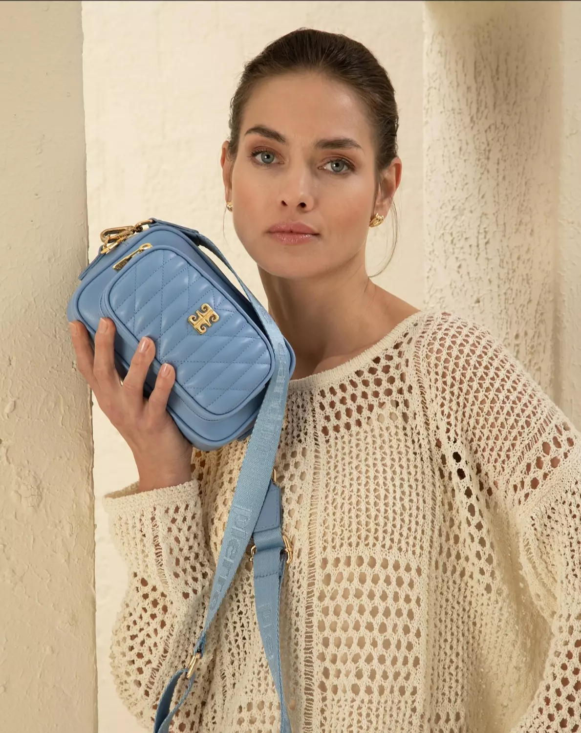 Pierre Cardin crossbody bag in Baby blue