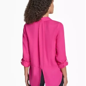 Dkny Jeans Shirt Fuchsia