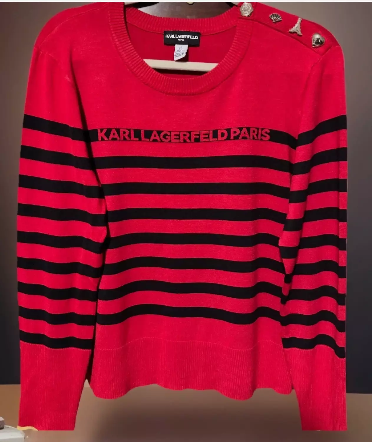Karl Lagerfeld Paris Striped Sweater