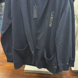 Tommy Hilfiger Women’s Open-Front Hoodie – Navy (Size XL)