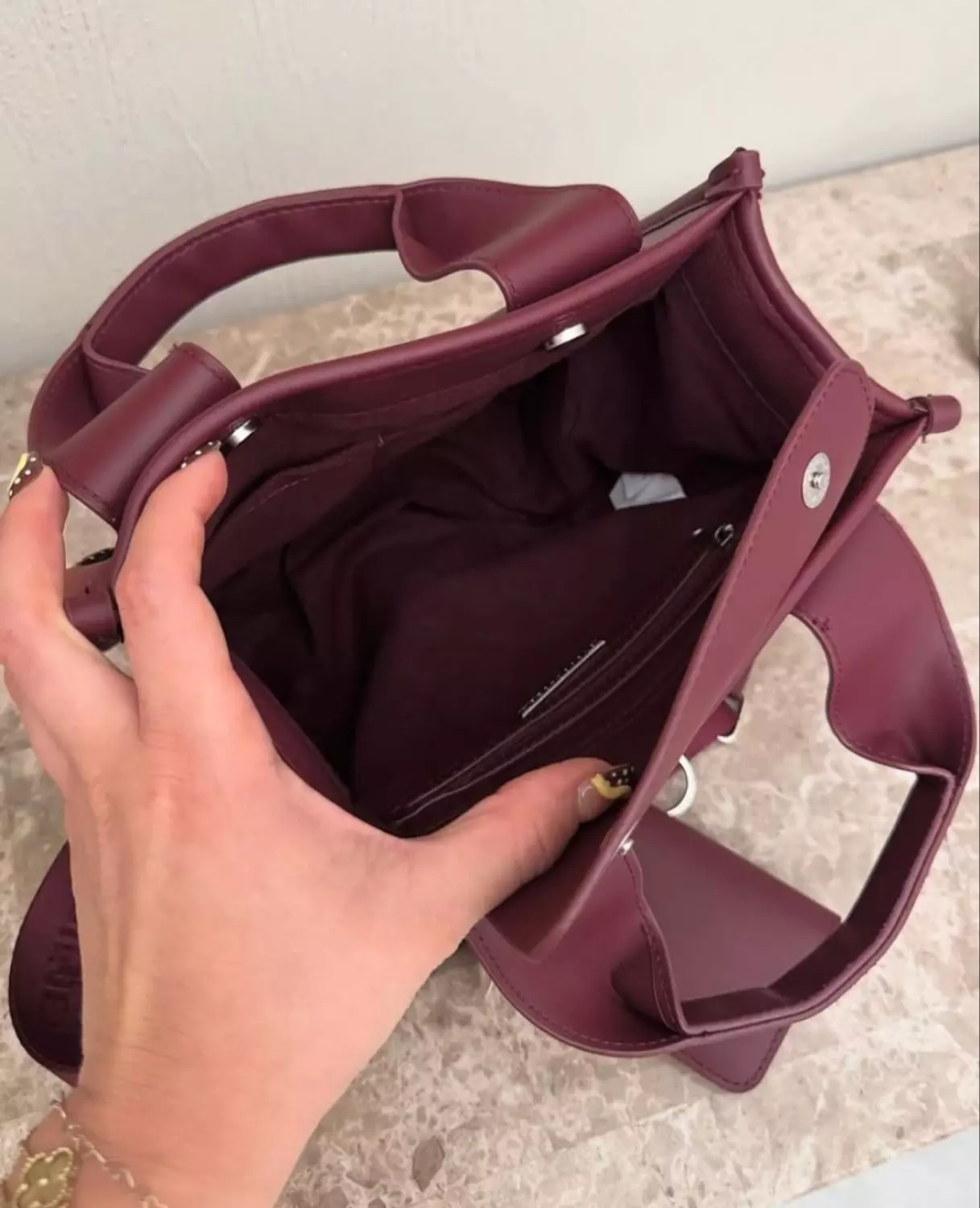 Steve Madden Deep Burgundy Tote with wallet