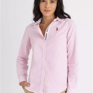 U.S. Polo Assn. Women's Classic Oxford Shirt - Light Pink