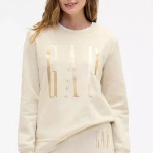 GAP Women’s Metallic Logo Sweatshirt