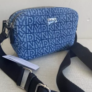 Dkny Monogram Denim Crossbody Bag