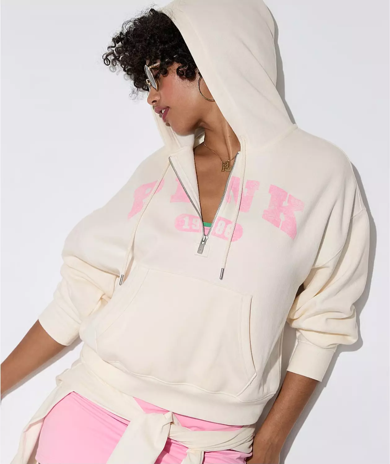 Product Overview: PINK Half-Zip Hoodie