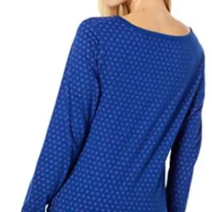 ​U.S. Polo Assn. Blue Floral Twist-Knot Top