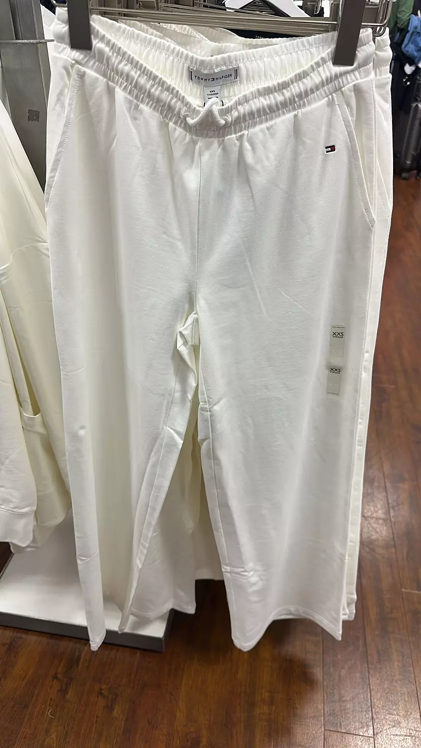 Tommy Hilfiger Women’s Wide-Leg Lounge Pants – Off White