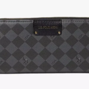 U.S. POLO Assn wallet  classic checkered gray