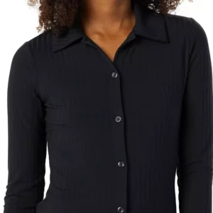 GUESS Ribbed Long Sleeve Shirt