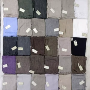 Ruffled Linen Cotton Scarf