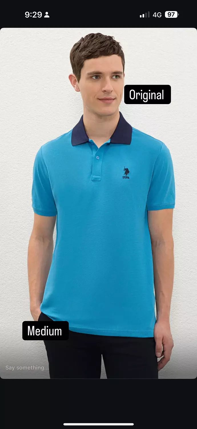 U.S. Polo Assn. Blue Polo Shirt – Original