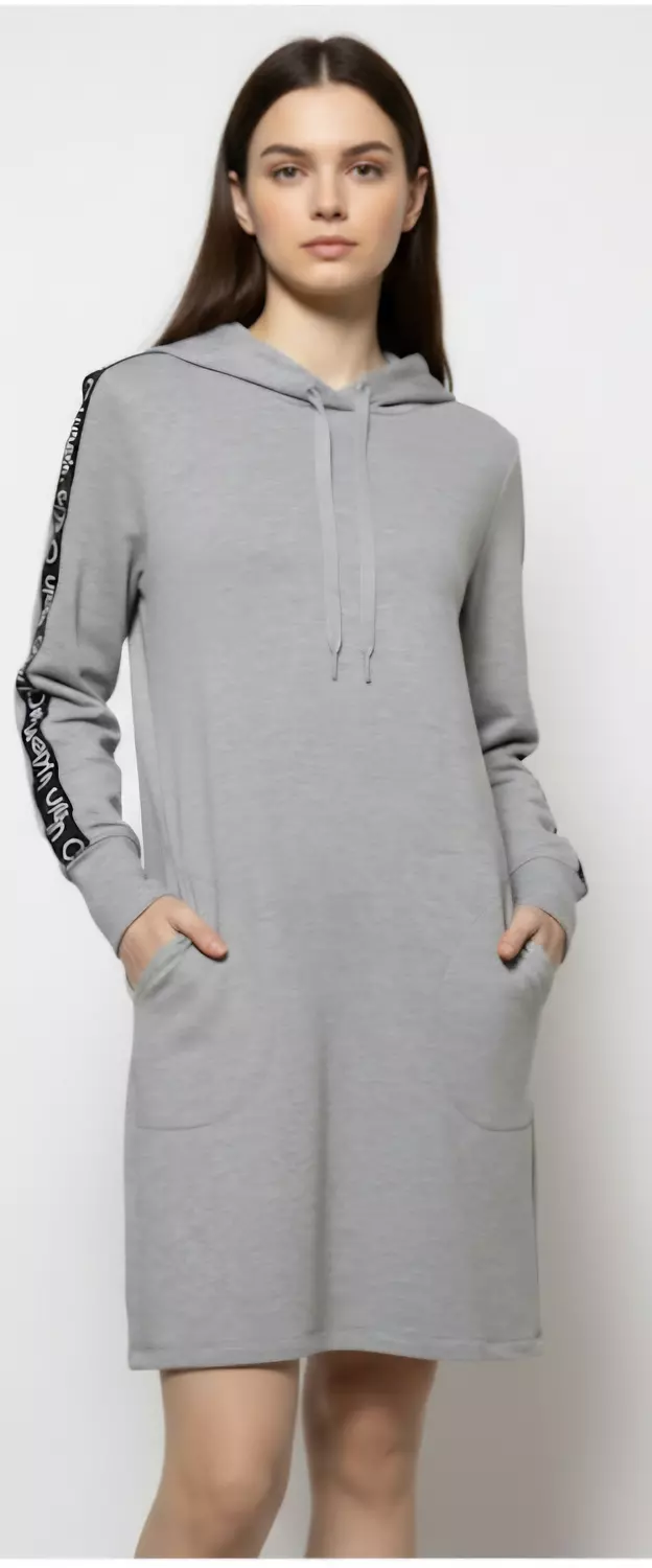 Calvin Klein hoodie dress Heather grey