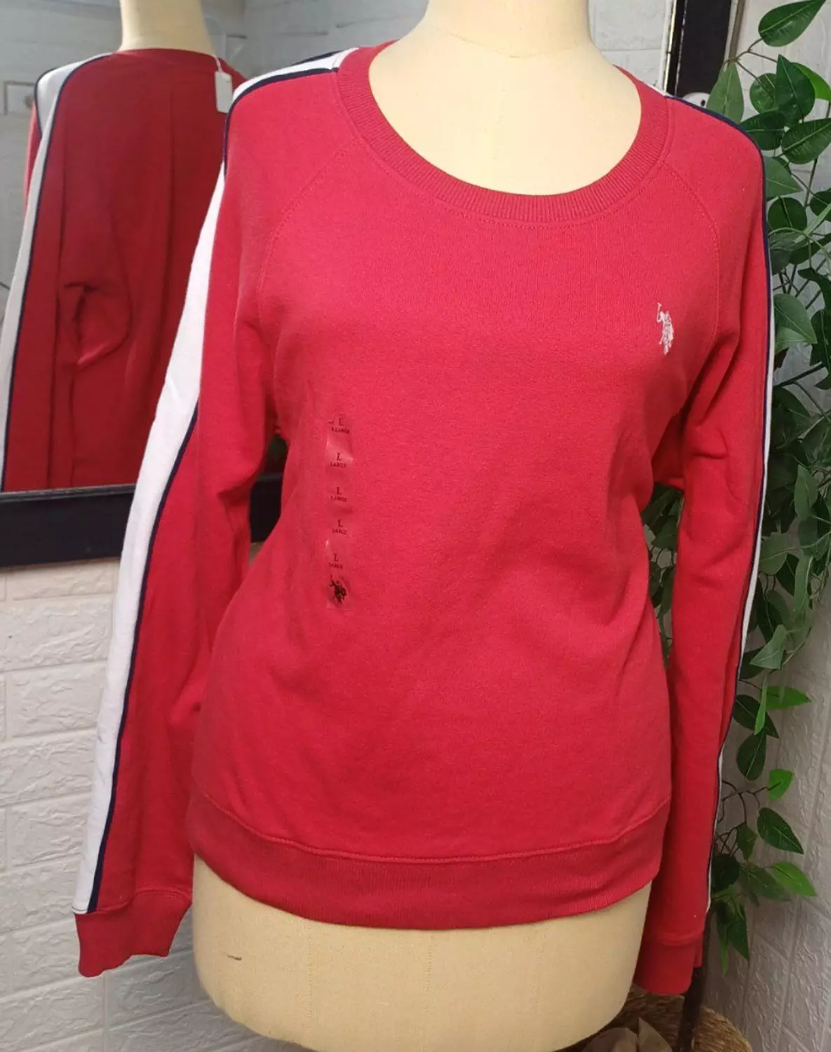 U.S. POLO ASSN SWEATSHIRT Vibrant red