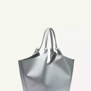 DKNY Tote Bag Metallic Silver