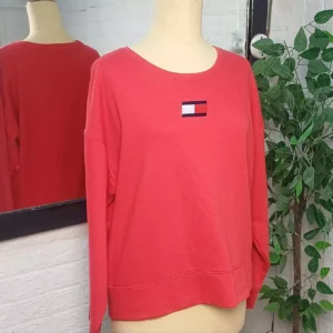 Tommy Hilfiger women's sweatshirt vibrant red