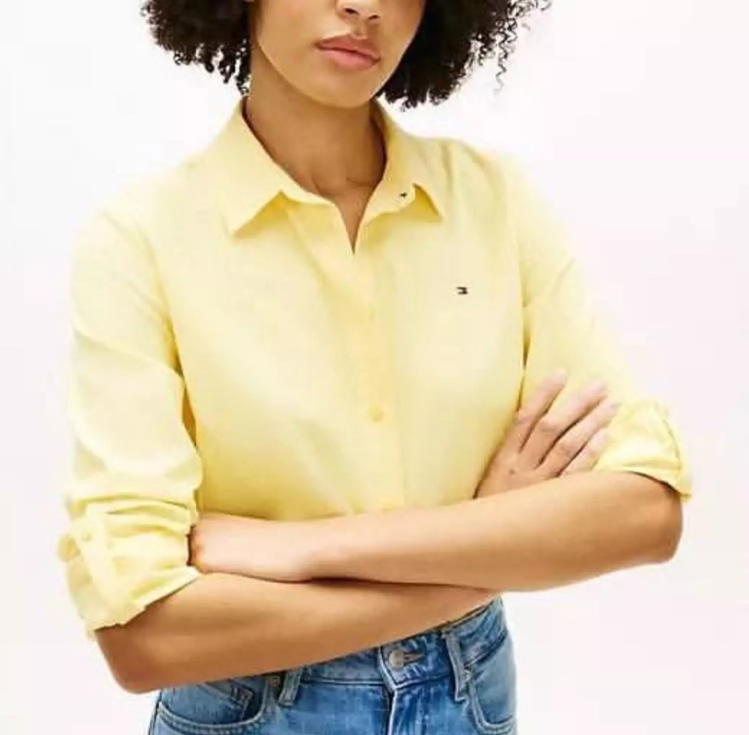 Tommy Hilfiger Classic Fit Button-Down Shirt – Light Yellow