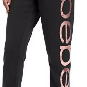 BEBE sport women’s Jumbo logo fleece lined joggers