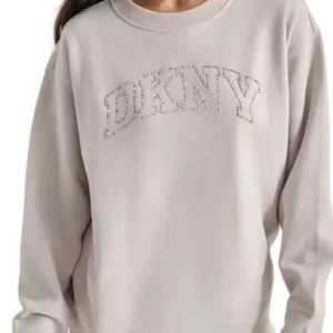DKNY Rhinestone Logo Sweatshirt