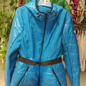 Guess Quilted Belted Jacket – Blue