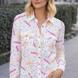 KARL Lagerfeld button-down shirt that blends high-fashion