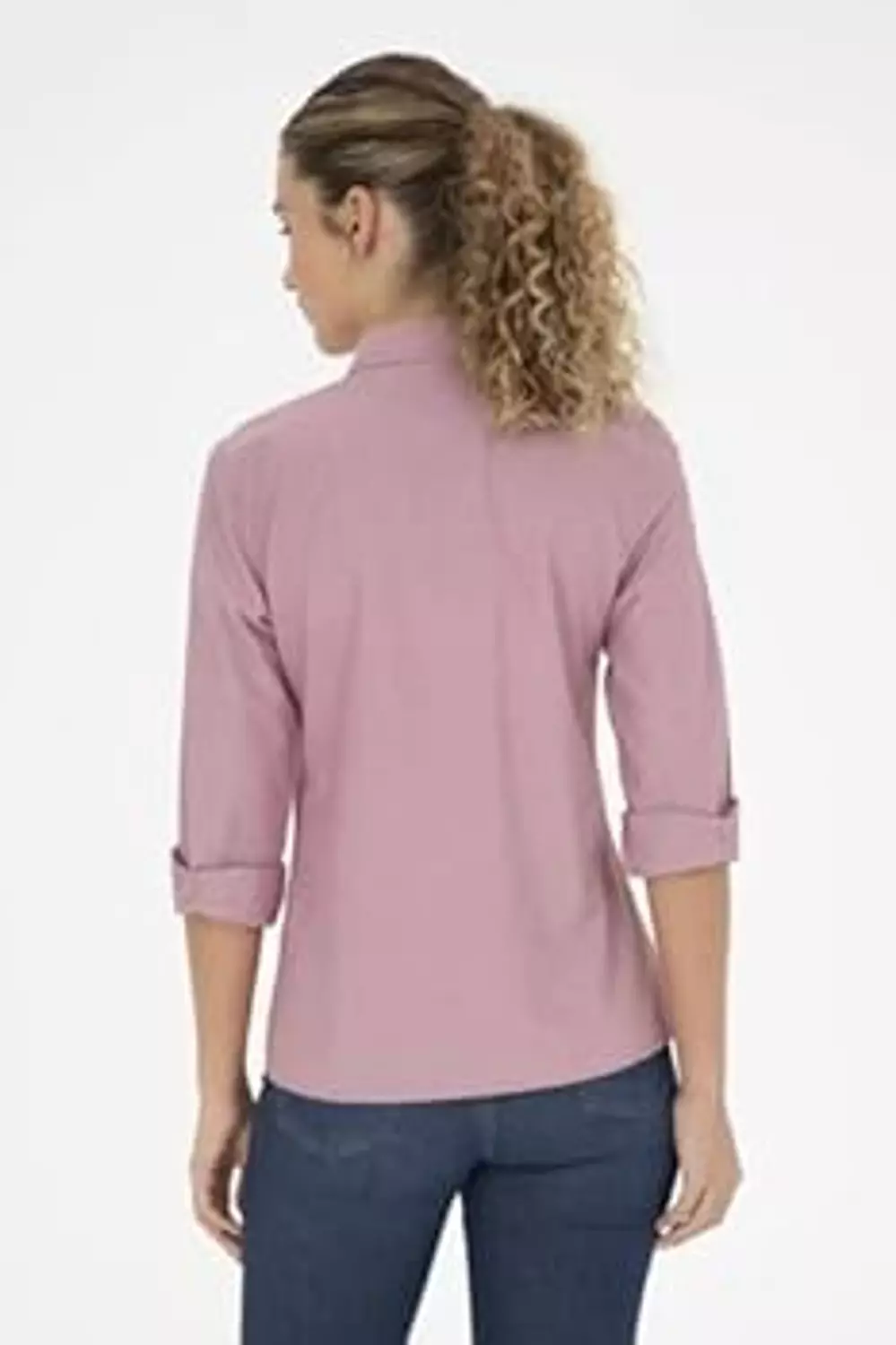 U.S. Polo Assn. Women’s Fitted Shirt – Dusty Rose
