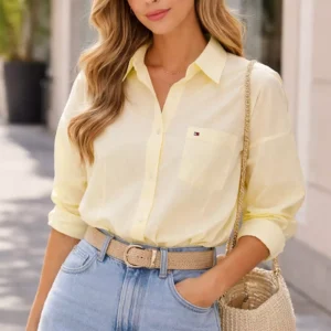 Tommy Hilfiger Women’s Striped Button-Down Shirt