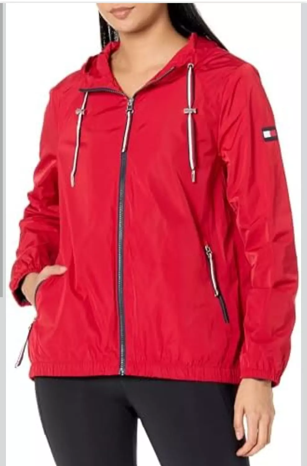 Tommy Hilfiger Women’s lightweight windbreaker/Rain jacket