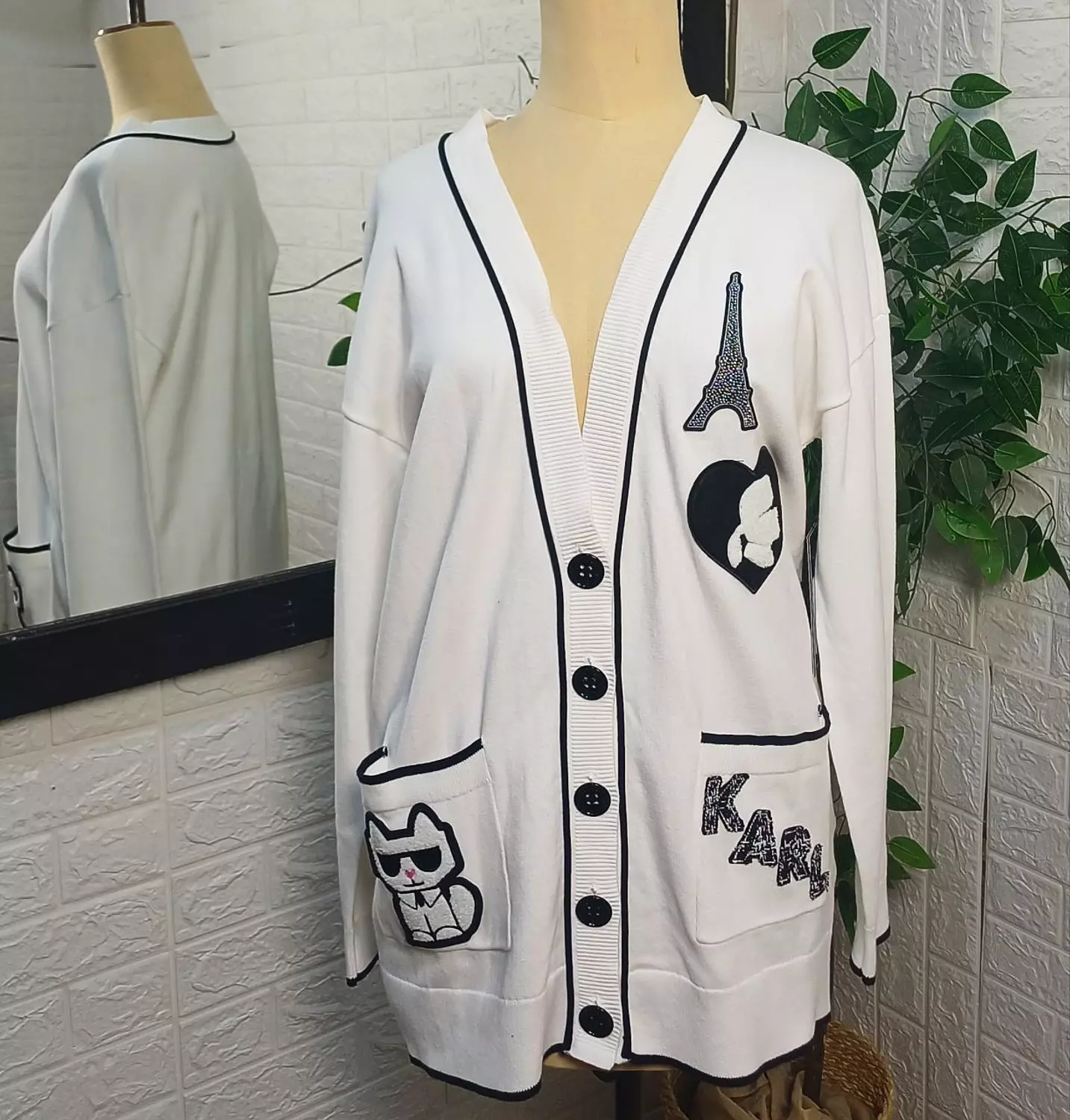 Cardigan Karl Lagerfeld white