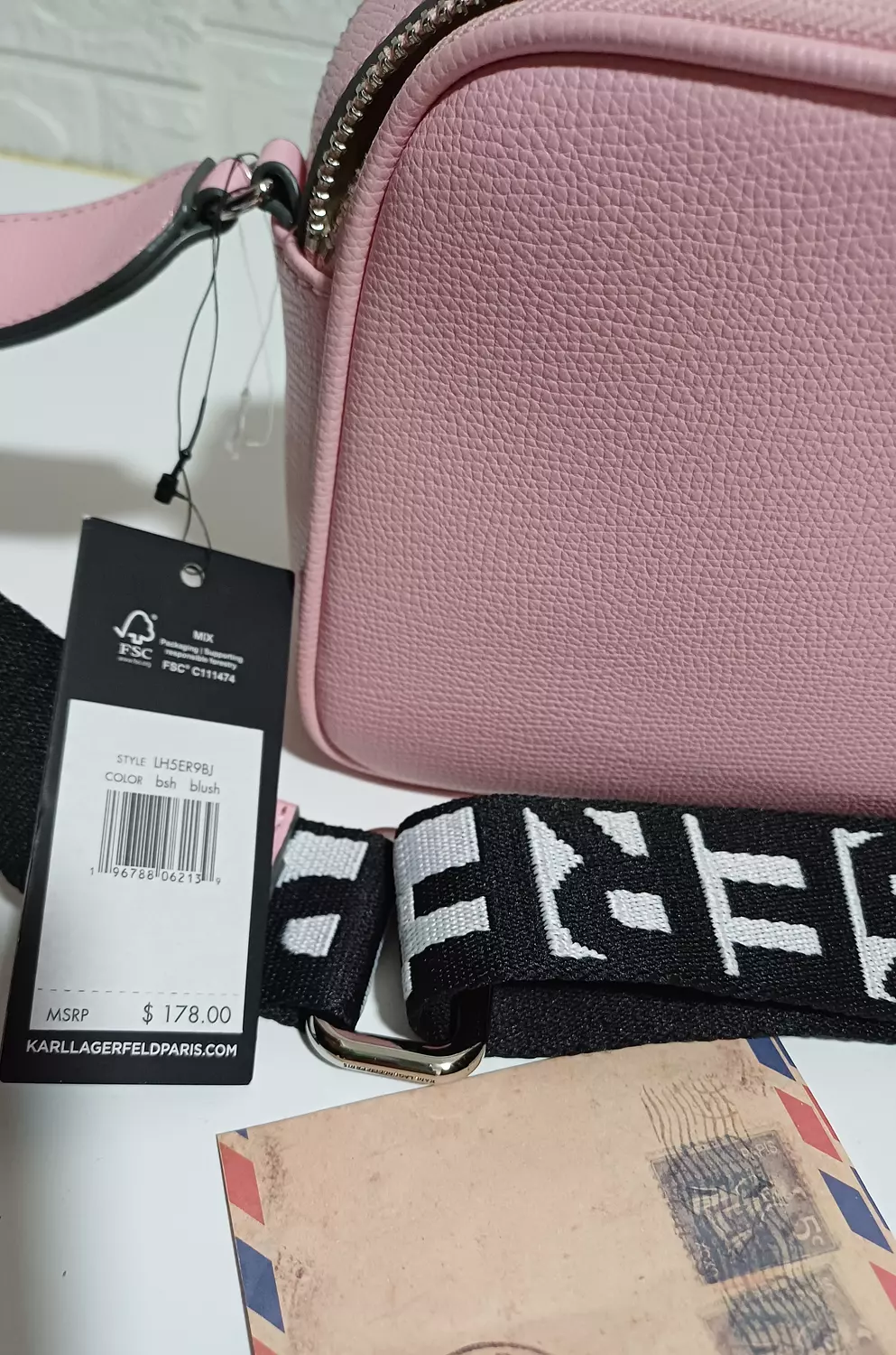 Karl Lagerfeld Paris double-zip camera bag