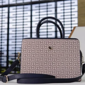 Tommy Hilfiger Monogram Satchel Bag