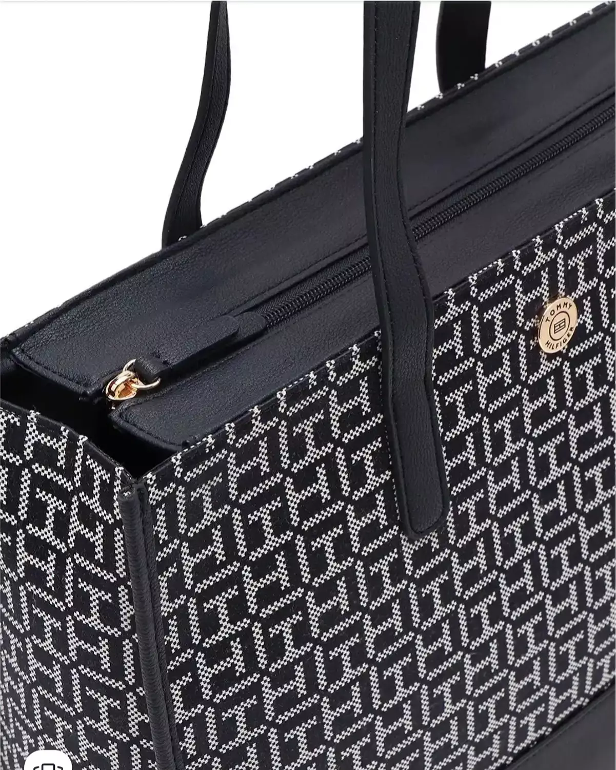 Tommy Hilfiger monogram tote Bag Navy Blue
