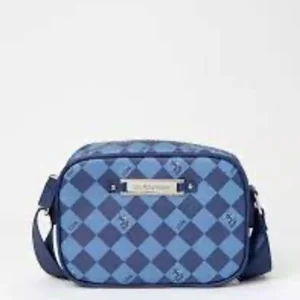 US Polo Assn. Crossbody Bag – Blue Checkered Print