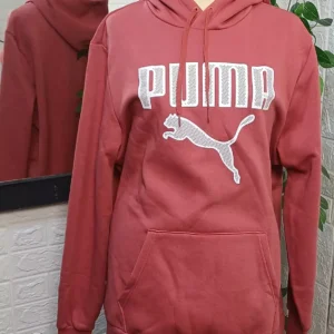 Classic puma hoodie Maroon