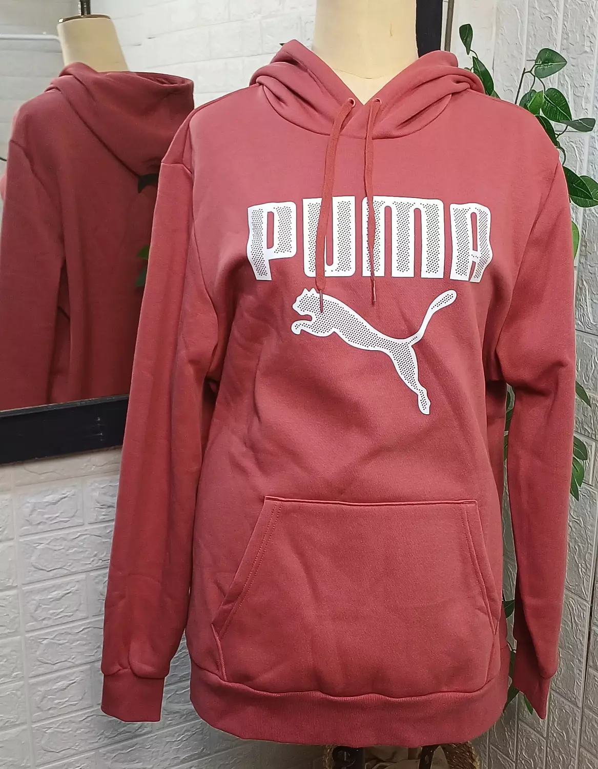 Classic puma hoodie Maroon
