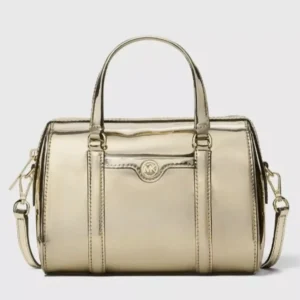 Michael Kors Metallic Satchel - Gold