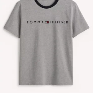 Tommy Hilfiger Grey Logo T-Shirt – Original
