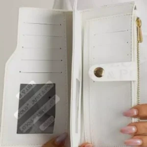 Just &polo women's white bifold wallet