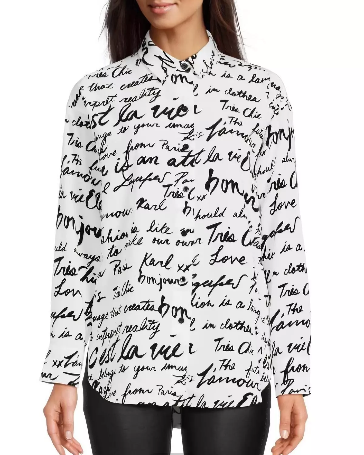 Karl Lagerfeld Paris Signature Script Shirt