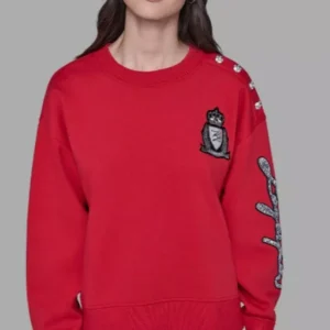 KARL Lagerfeld Paris sweatshirt that features bold colors and high-fashion details