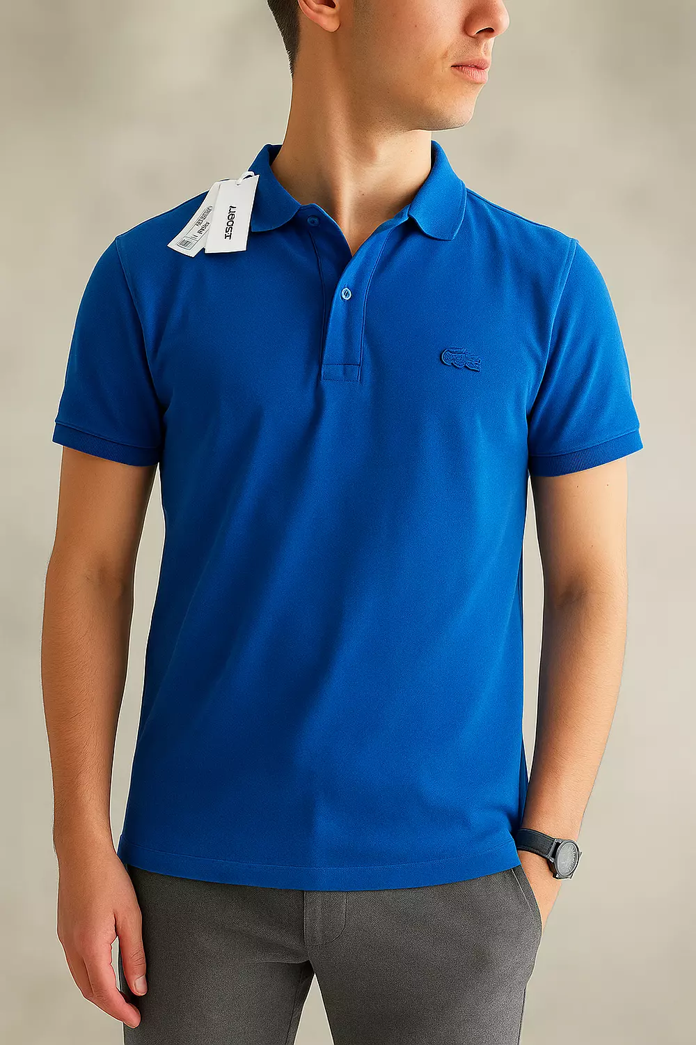 Lacoste Blue Polo Shirt – Mirror Quality