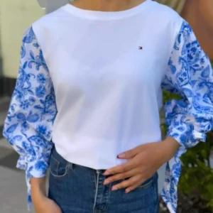 Tommy Hilfiger top is a stylish blend of classic comfort